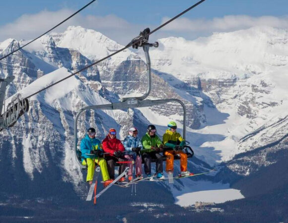 1-Day Banff Escape: Lake Louise Ski Resort, Abraham Lake, Lake Minnewanka & Hot Springs